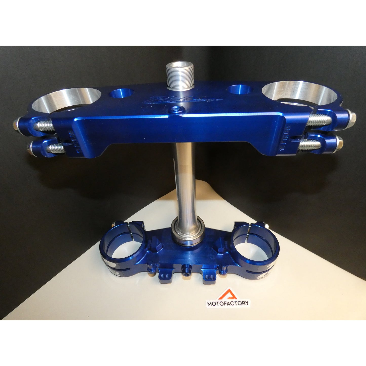 Ride Engineering Yamaha Split Triple Clamp YZ 125 23.5mm Offset Blue KIT!
