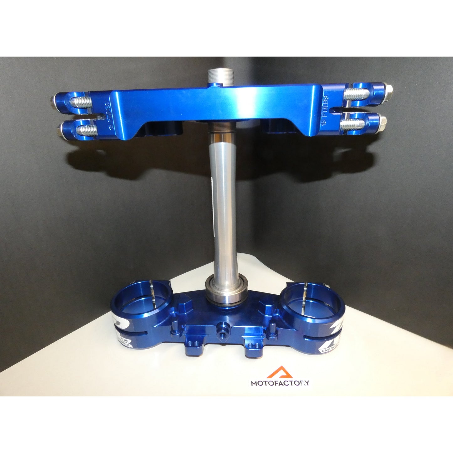Ride Engineering Yamaha Split Triple Clamp YZF 250 450 23.5mm Offset Blue