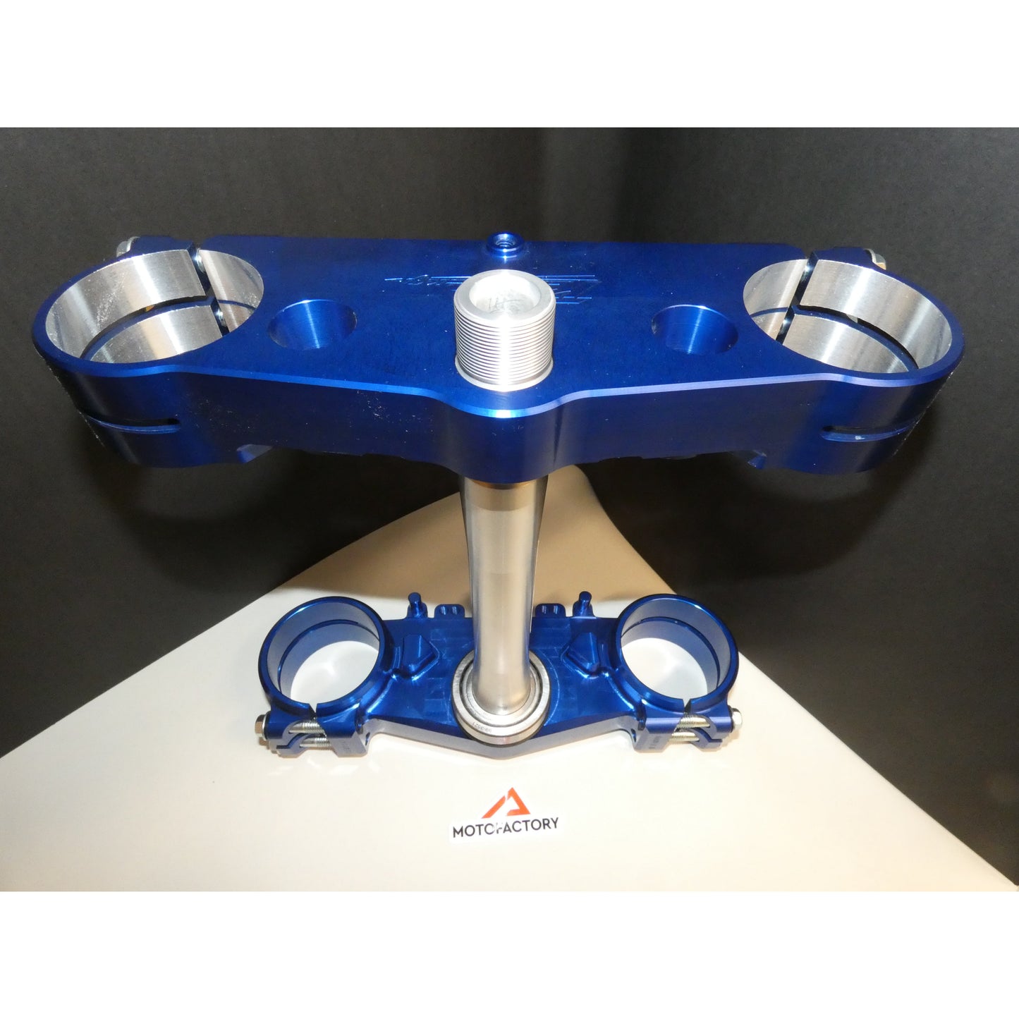 Ride Engineering Yamaha Split Triple Clamp YZF 250 450 23.5mm Offset Blue